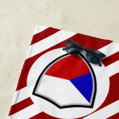 Serviette De Plage Drapeau de plage tchèque (En situation)