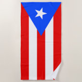 Serviette De Plage Drapeau de Porto Rico (Devant)