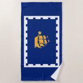 Serviette De Plage Drapeau de Québec (Québec, Canada) (Devant)