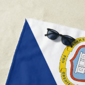 Serviette De Plage Drapeau de Saint-Martin (En situation)
