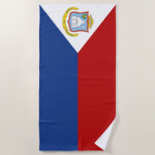 Serviette De Plage Drapeau de Saint-Martin (Devant)