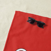 Serviette De Plage Drapeau de Saint-Pétersbourg (Russie) (En situation)