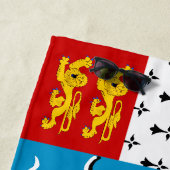 Serviette De Plage Drapeau de Saint-Pierre-et-Miquelon (En situation)