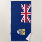 Serviette De Plage Drapeau de Sainte-Hélène (Devant)