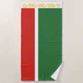 Serviette De Plage Drapeau de Tchétchénie (Devant)