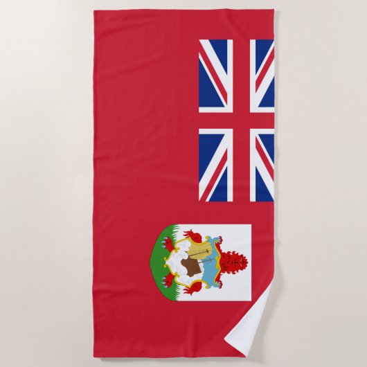 Serviette De Plage Drapeau des Bermudes Beach Towne (Devant)