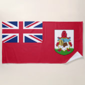 Serviette De Plage Drapeau des Bermudes (Bermudes) (Îles des Caraïbes (Devant)