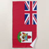 Serviette De Plage Drapeau des Bermudes (Bermudes) (Îles des Caraïbes (Devant)