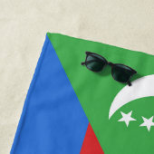 Serviette De Plage Drapeau des Comores (En situation)
