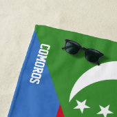 Serviette De Plage Drapeau des Comores Splendide patriotique (En situation)