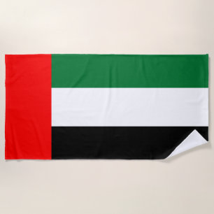 Serviette De Plage Drapeau des Émirats arabes unis (EAU)