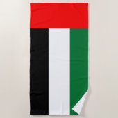 Serviette De Plage Drapeau des Émirats arabes unis (EAU) (Devant)