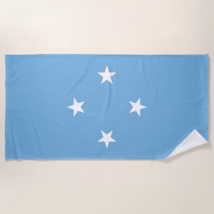 Serviette De Plage Drapeau des États fédérés de Micronésie