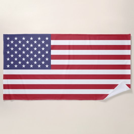 Serviette De Plage Drapeau des États-Unis (Devant)