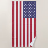 Serviette De Plage Drapeau des États-Unis (Devant)