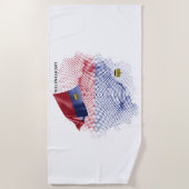 Serviette De Plage Drapeau des États-Unis (Devant)