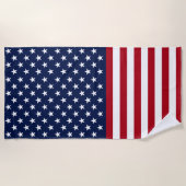Serviette De Plage Drapeau des Etats-Unis de bannière étoilée (Devant)