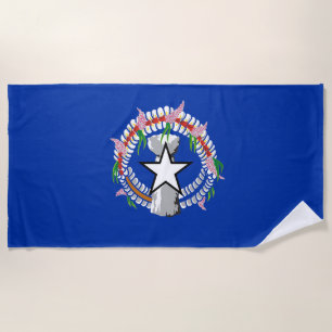 Serviette De Plage Drapeau des îles Mariannes du Nord