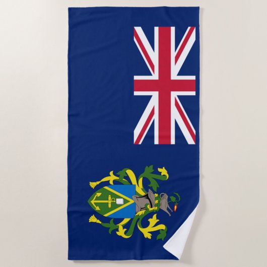 Serviette De Plage Drapeau des îles Pitcairn (Devant)