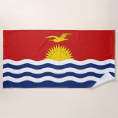 Serviette De Plage Drapeau des Kiribati (Devant)