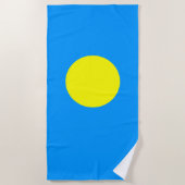 Serviette De Plage Drapeau des Palaos (Devant)