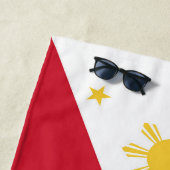 Serviette De Plage drapeau des Philippines (En situation)