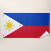 Serviette De Plage Drapeau des Philippines (Devant)