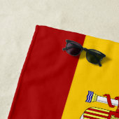 Serviette De Plage Drapeau d'Espagne (En situation)