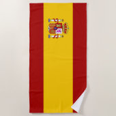 Serviette De Plage Drapeau d'Espagne (Devant)