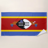 Serviette De Plage Drapeau d'Eswatini (Devant)