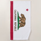 Serviette De Plage Drapeau d'État de Californie (Devant)