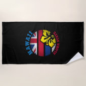 SERVIETTE DE PLAGE DRAPEAU D'ÉTAT DE HAWAII ALOHA (Devant)
