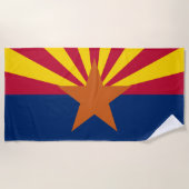 Serviette De Plage Drapeau d'État de l'Arizona (Devant)