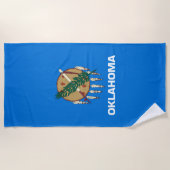Serviette De Plage Drapeau d'état de l'Oklahoma (Devant)