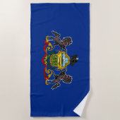 Serviette De Plage Drapeau d'État de Pennsylvanie (Devant)
