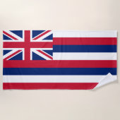 Serviette De Plage Drapeau d'État d'Hawaii (Devant)