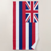Serviette De Plage Drapeau d'État d'Hawaii (Devant)