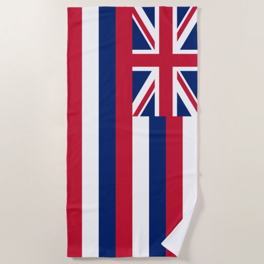 Serviette De Plage Drapeau d'État d'Hawaii (Devant)