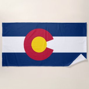 Serviette De Plage Drapeau d'Etat du Colorado