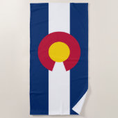 Serviette De Plage Drapeau d'Etat du Colorado (Devant)