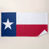 Serviette De Plage Drapeau d'État texan (Texas) (Devant)