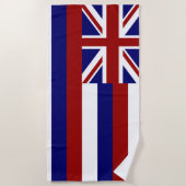 Serviette De Plage Drapeau d'Hawaï (Devant)