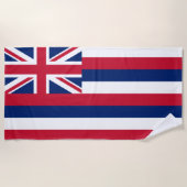 Serviette De Plage Drapeau d'Hawaï (État des États-Unis) (Devant)