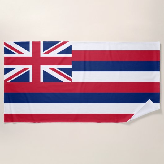 Serviette De Plage Drapeau d'Hawaï (État des États-Unis) (Devant)