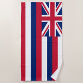 Serviette De Plage Drapeau d'Hawaï (État des États-Unis) (Devant)