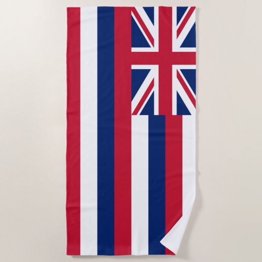 Serviette De Plage Drapeau d'Hawaï (État des États-Unis) (Devant)