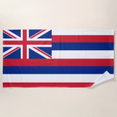 Serviette De Plage Drapeau d'Hawaii (Devant)