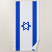 Serviette De Plage Drapeau d'Israël (Devant)