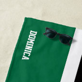 Serviette De Plage Drapeau Dominique Splendide patriotique (En situation)