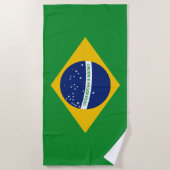 Serviette De Plage Drapeau du Brésil Bandeira do Brasil (Devant)